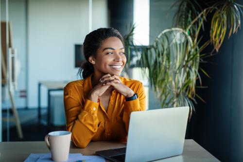 woman in office
