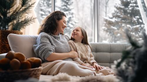 woman and daughter